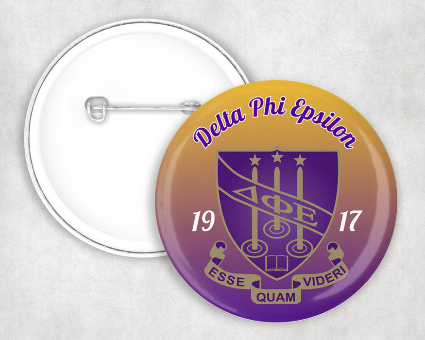 Delta Phi Epsilon Classic Crest Pin Buttons Delta Phi Epsilon Classic Crest Pin Buttons