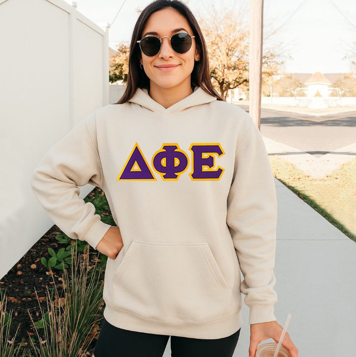 Delta Phi Epsilon 2 Day Ship Twill Hooded Sweatshirt Delta Phi Epsilon - 2 Day Ship Twill Hooded Sweatshirt