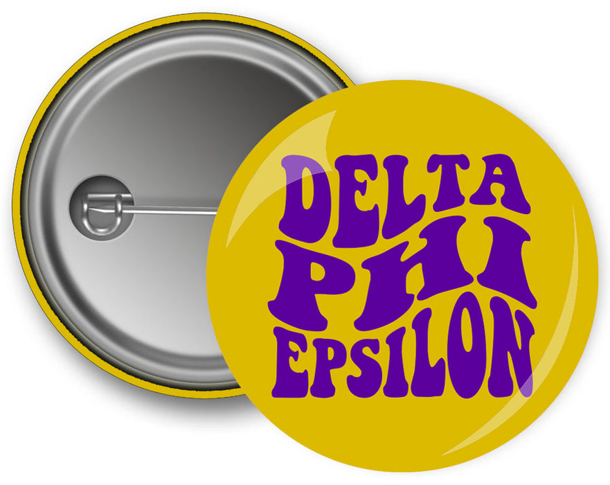 Delta Phi Epsilon Bulky Text Button Delta Phi Epsilon Bulky Text Button