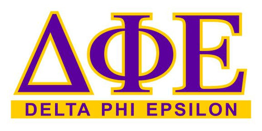 Delta Phi Epsilon Custom Sticker - Personalized