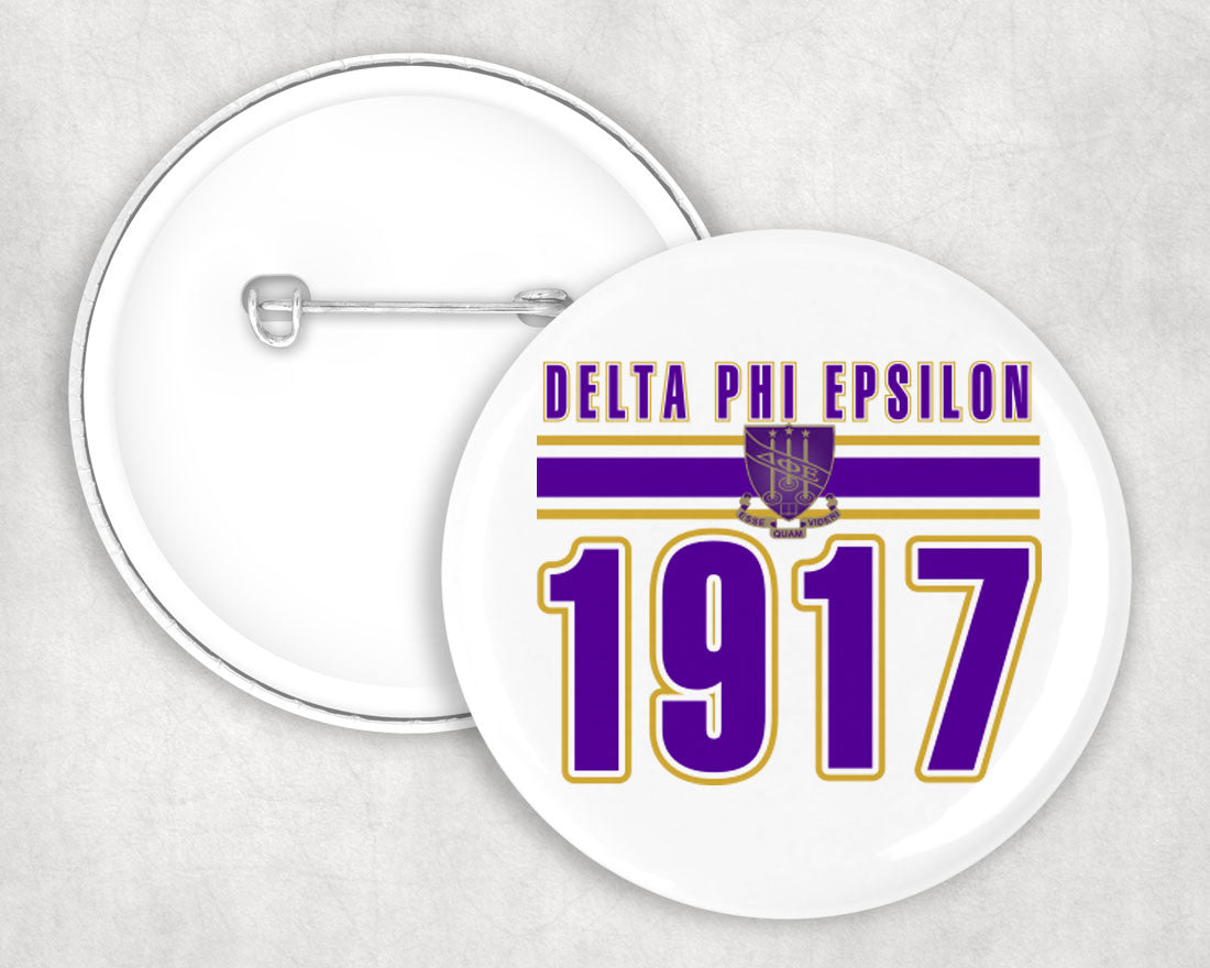 Delta Phi Epsilon Stripe Est Pin Buttons Delta Phi Epsilon Stripe Established Pin Buttons