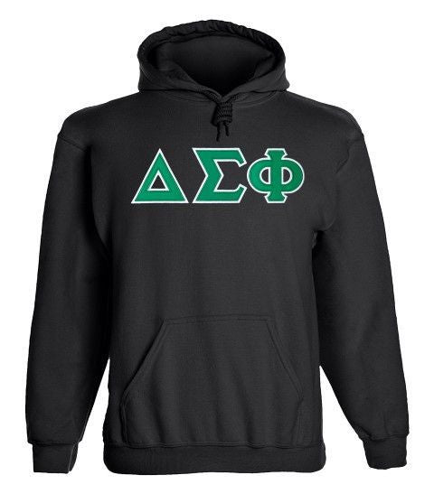 Delta Sigma Phi 2 Day Ship Twill Hooded Sweatshirt Delta Sigma Phi - 2 Day Ship Twill Hooded Sweatshirt