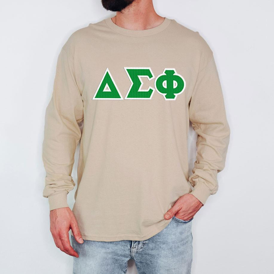 Delta Sigma Phi 2 Day Ship Twill Long Sleeve Tees Delta Sigma Phi - 2 Day Ship Twill Long Sleeve Tees