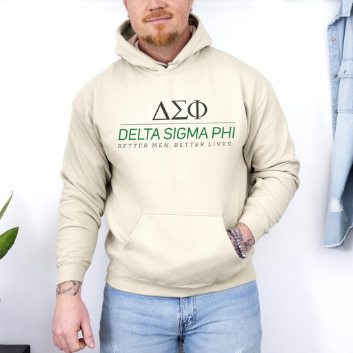 Delta Sigma Phi Delta Sigma Phi Better Men, Better Lives Hooded Sweatshirt