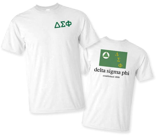 Delta Sigma Phi Delta Sigma Phi Flag T-shirts