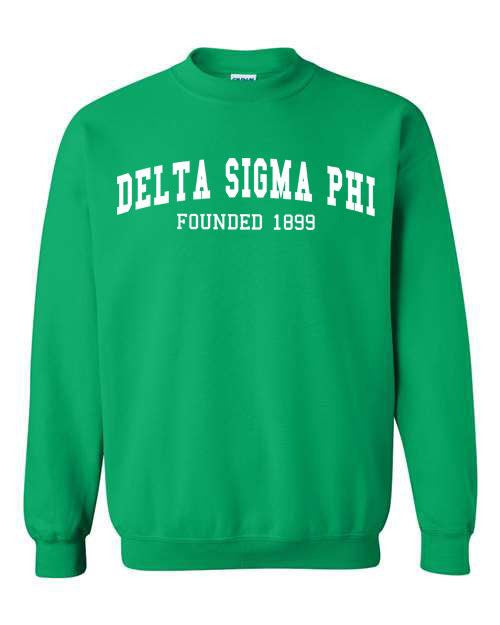 Delta Sigma Phi Fraternity Founders Crew Sweatshirt Delta Sigma Phi Fraternity Founders Crew Sweatshirt