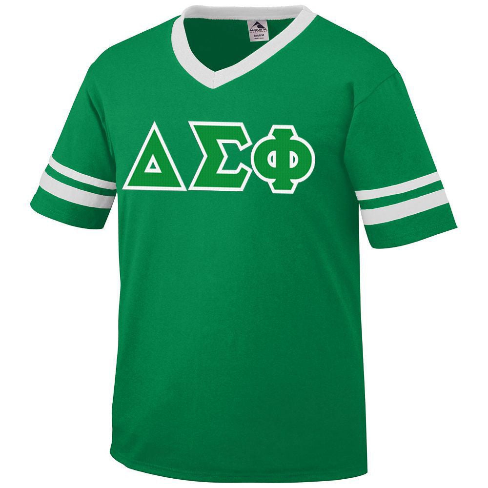 Discount Delta Sigma Phi Jersey With Greek Applique Letters DISCOUNT-Delta Sigma Phi Jersey With Greek Applique Letters