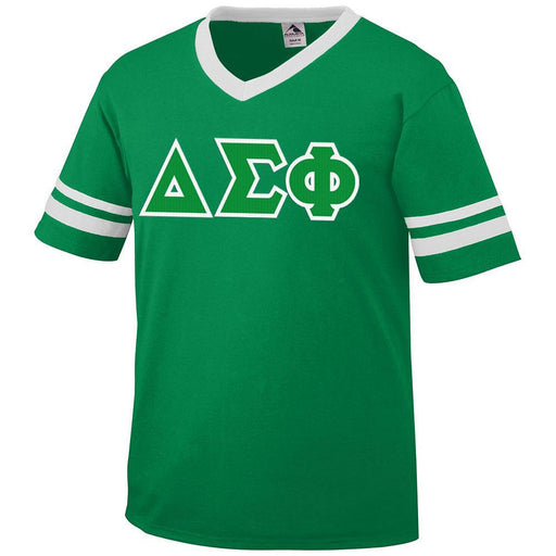 Delta Sigma Phi DISCOUNT-Delta Sigma Phi Jersey With Greek Applique Letters