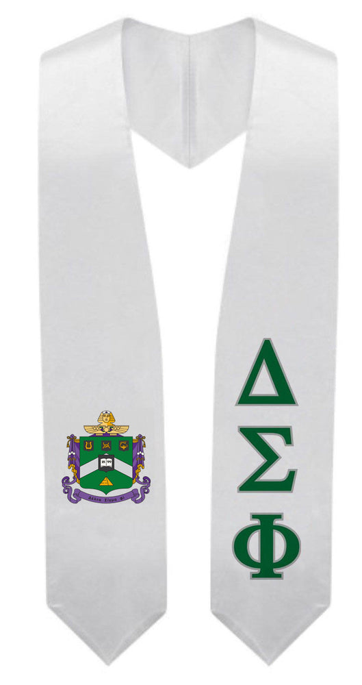 Delta Sigma Phi Super Crest Shield Graduation Stole Delta Sigma Phi Super Crest - Shield Graduation Stole