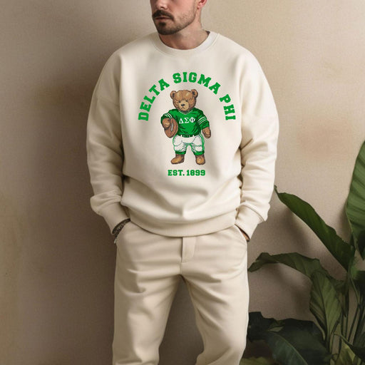 Delta Sigma Phi Delta Sigma Phi Teddy Bear Crewneck Sweatshirt