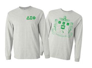 Delta Sigma Phi Delta Sigma Phi World Famous Crest Long Sleeve T-Shirt