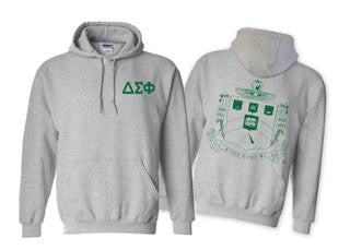Delta Sigma Phi Delta Sigma Phi World Famous Crest - Shield Hooded Sweatshirt