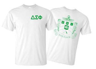 Greekgear Delta Sigma Phi World Famous Crest Tee Delta Sigma Phi World Famous Crest Tee