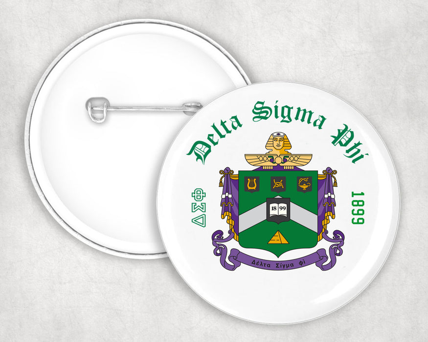 Delta Sigma Phi Classic Crest Button Delta Sigma Phi Classic Crest Button