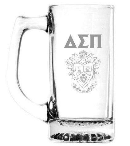 Delta Sigma Pi 13 Oz Glass Engraved Mug Delta Sigma Pi 13 oz Glass Engraved Mug