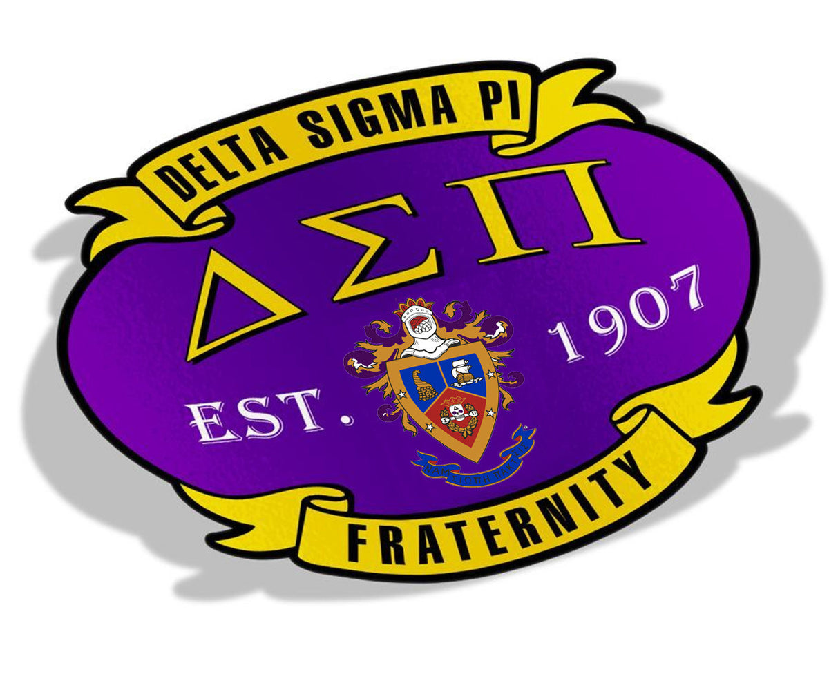Delta Sigma Pi Banner Crest - Shield Decal — GreekU