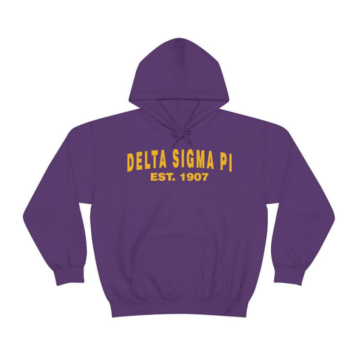 Delta Sigma Pi Established Hooded Sweatshirts Delta Sigma Pi Established Hooded Sweatshirts