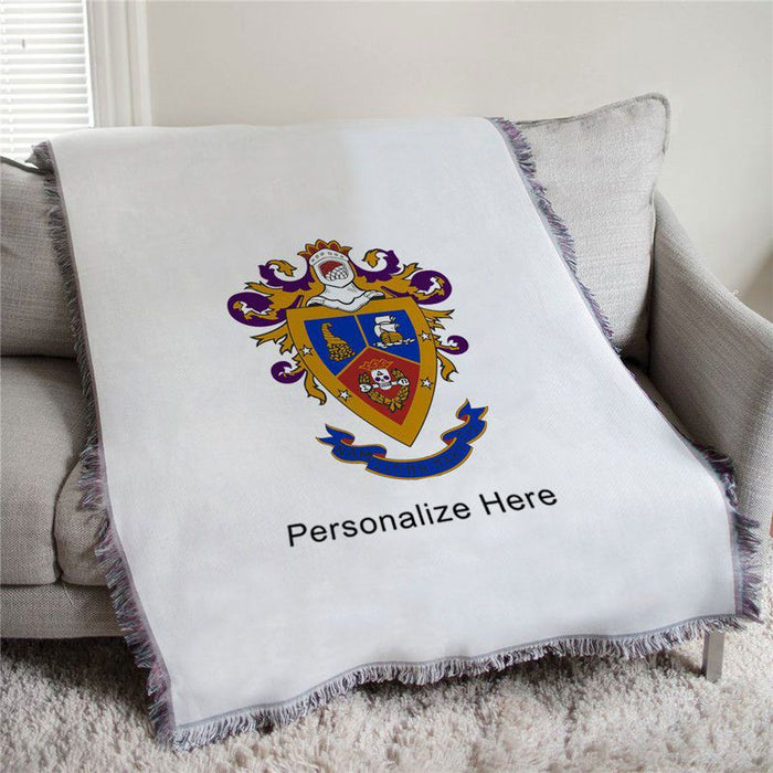 Delta Sigma Pi Full Color Crest Afghan Blanket Throw Delta Sigma Pi Full Color Crest Afghan Blanket Throw