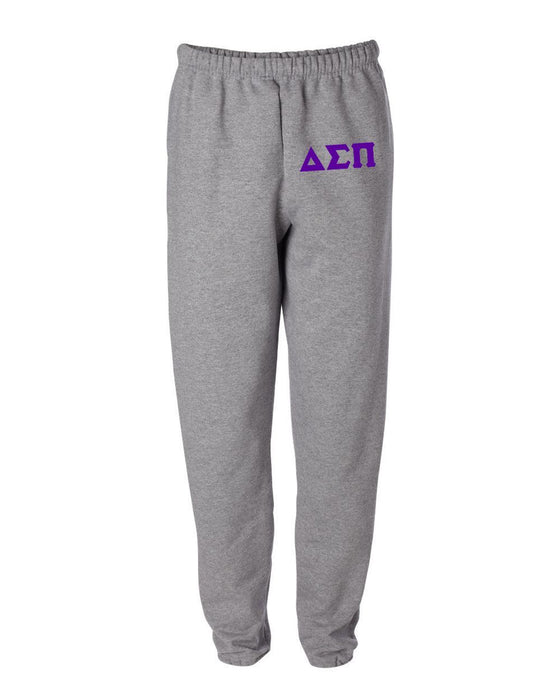 Delta Sigma Pi Greek Lettered Thigh Sweatpants Delta Sigma Pi Greek Lettered Thigh Sweatpants