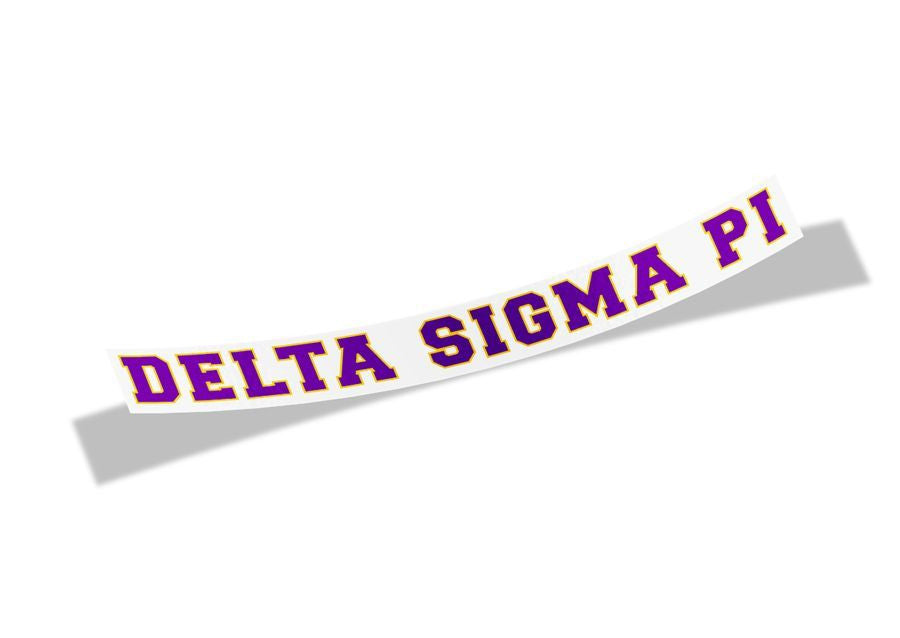 Delta Sigma Pi Long Window Sticker — GreekU