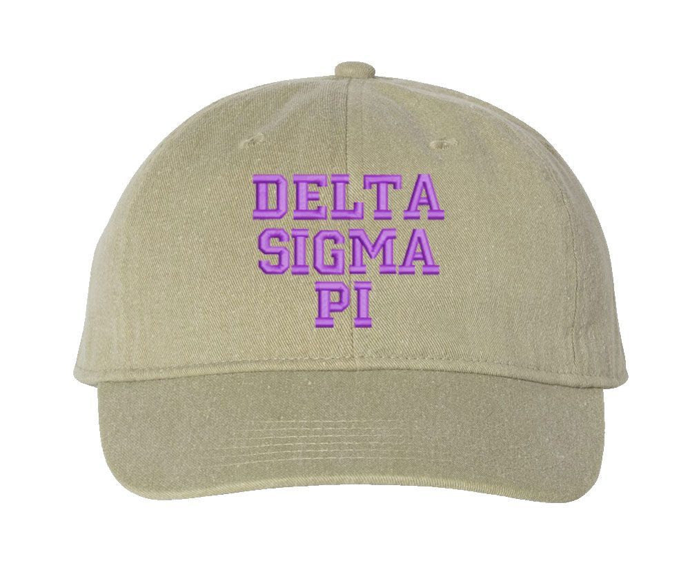 Delta Sigma Pi Pigment Dyed Baseball Cap Delta Sigma Pi Pigment Dyed Baseball Cap