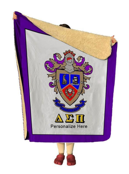 Delta Sigma Pi Sherpa Lap Blanket Delta Sigma Pi Sherpa Lap Blanket