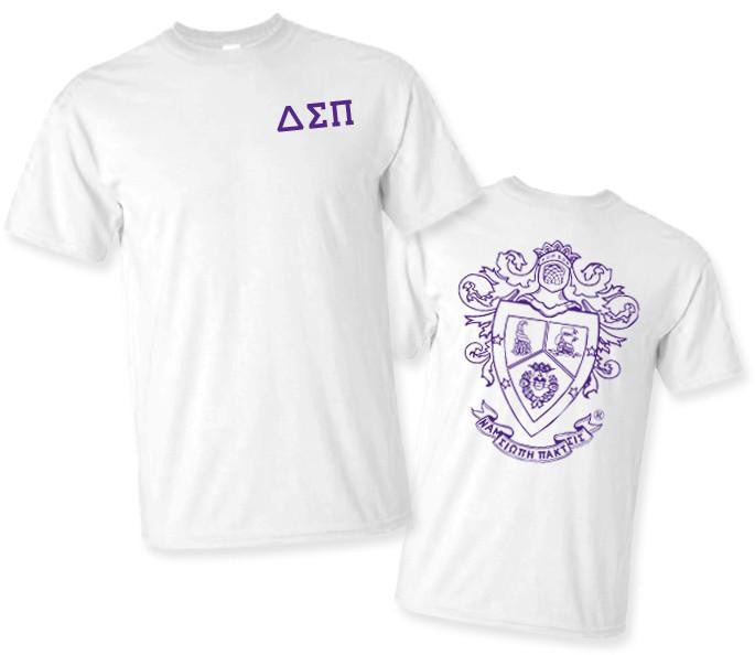 Greekgear Delta Sigma Pi World Famous Crest Tee Delta Sigma Pi World Famous Crest Tee