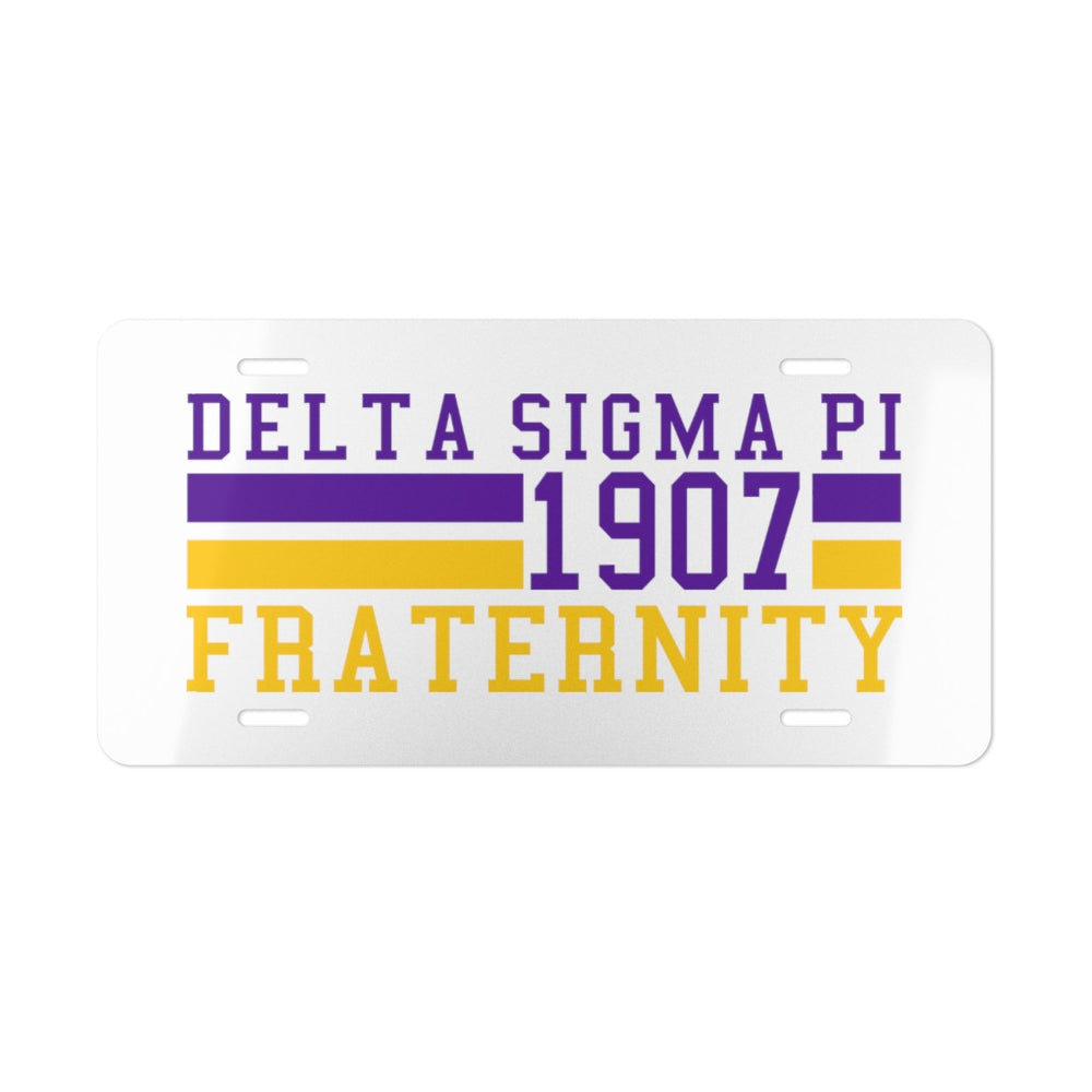 Delta Sigma Pi Year License Plate Covers DELTA SIGMA PI YEAR LICENSE PLATE COVERS