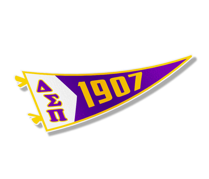 Delta Sigma Pi Pennant Sticker Delta Sigma Pi Pennant Sticker