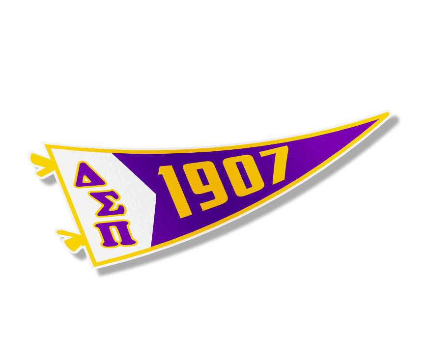 Delta Sigma Pi Pennant Sticker Delta Sigma Pi Pennant Sticker