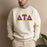 Delta Tau Delta 2 Day Ship Twill Crewneck Sweatshirts Delta Tau Delta - 2 Day Ship Twill Crewneck Sweatshirts
