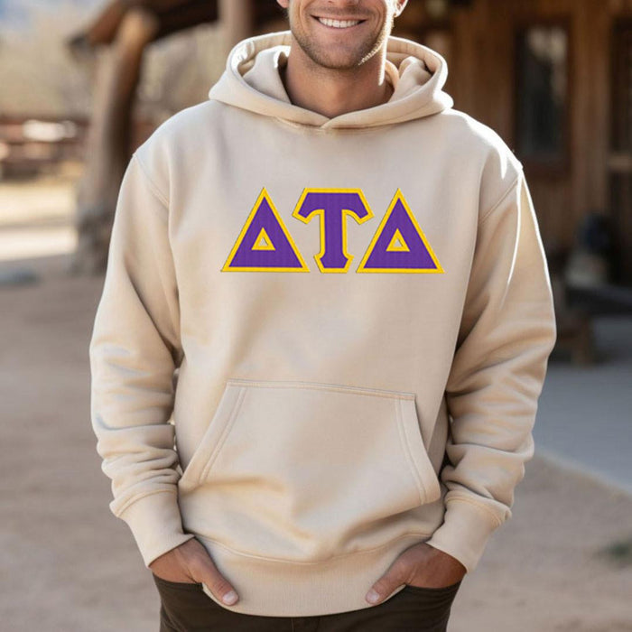 Delta Tau Delta 2 Day Ship Twill Hooded Sweatshirts Delta Tau Delta - 2 Day Ship Twill Hooded Sweatshirts