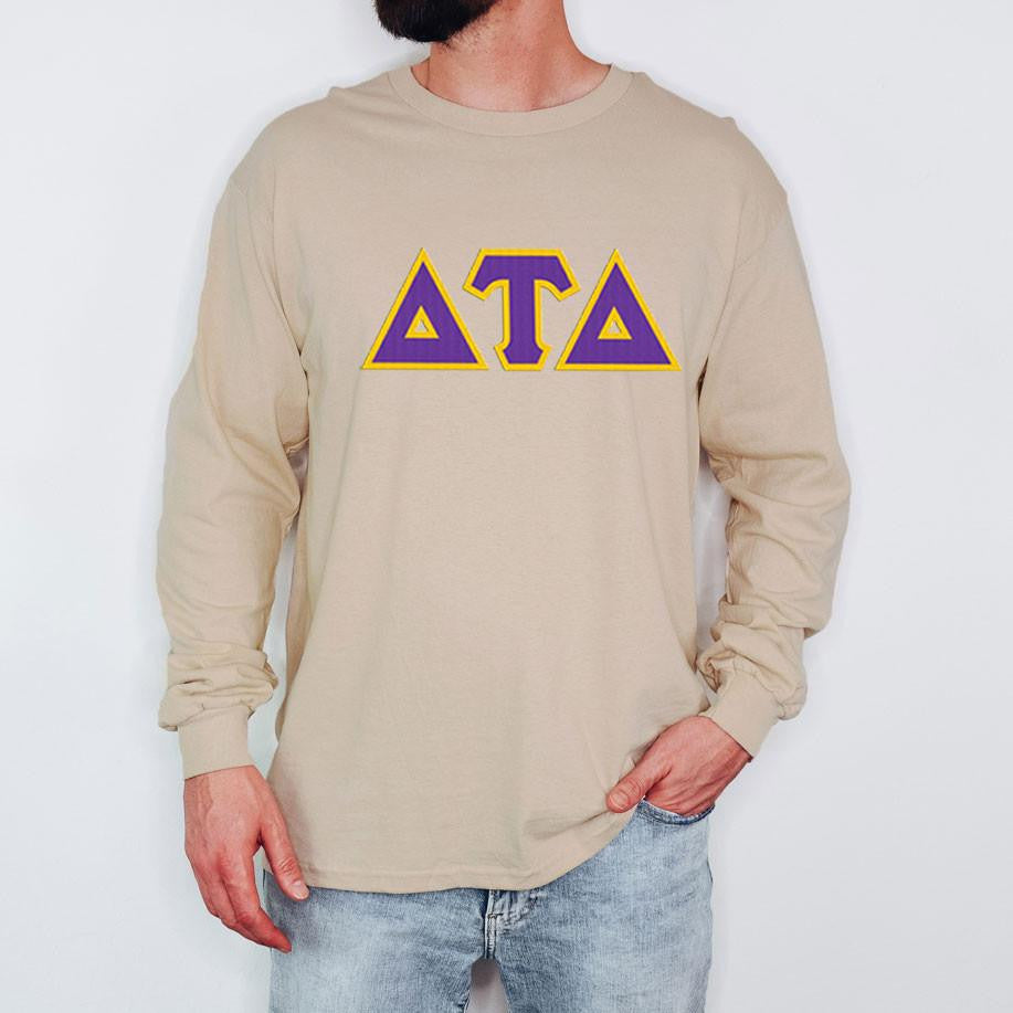 Delta Tau Delta 2 Day Ship Twill Long Sleeve Tees Delta Tau Delta - 2 Day Ship Twill Long Sleeve Tees