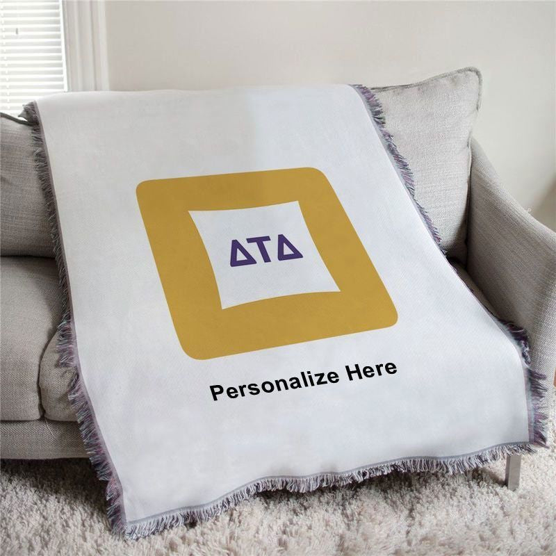 Delta Tau Delta Badge Afghan Blanket Throw Delta Tau Delta Badge Afghan Blanket Throw