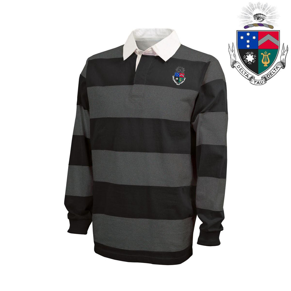Delta Tau Delta Classic Crest Rugby Shirt Delta Tau Delta Classic Crest Rugby Shirt