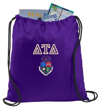 Delta Tau Delta Crest Shield Cinch Sack Delta Tau Delta Crest - Shield Cinch Sack