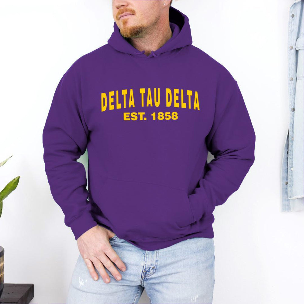 Delta Tau Delta Established Hooded Sweatshirts Delta Tau Delta Established Hooded Sweatshirts