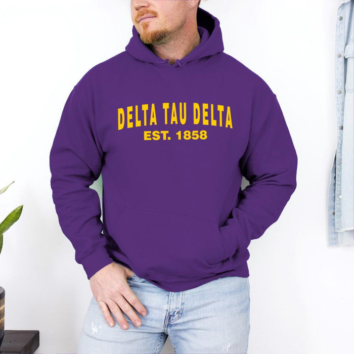 Delta Tau Delta Established Hooded Sweatshirts Delta Tau Delta Established Hooded Sweatshirts