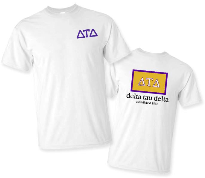 Greekgear Delta Tau Delta Flag T Shirts DELTA TAU DELTA FLAG T-SHIRTS