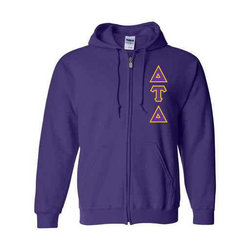 Delta Tau Delta Delta Tau Delta Heavy Full Zip Hoodie - 3