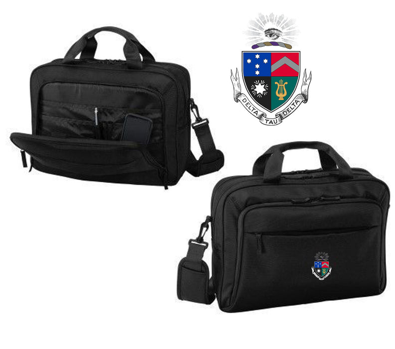 Discount Delta Tau Delta Crest Shield Briefcase Attache DISCOUNT-Delta Tau Delta Crest - Shield Briefcase Attache