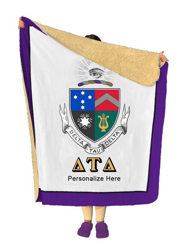 Delta Tau Delta Sherpa Lap Blanket Delta Tau Delta Sherpa Lap Blanket