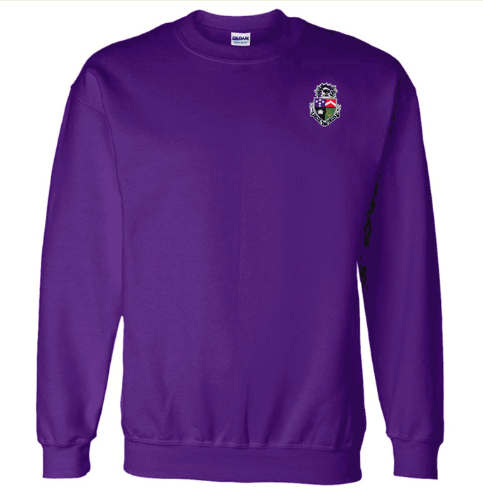 Discount Delta Tau Delta World Famous Crest Shield Crewneck Sweatshirt DISCOUNT-Delta Tau Delta World Famous Crest - Shield Crewneck Sweatshirt - Best Value