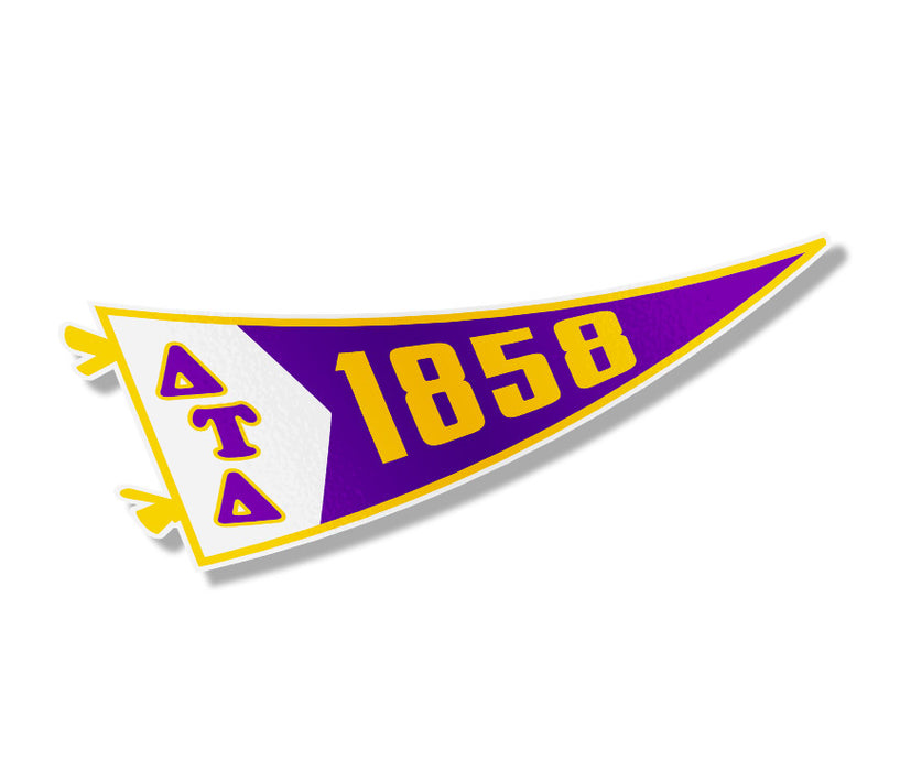 Delta Tau Delta Pennant Sticker Delta Tau Delta Pennant Sticker