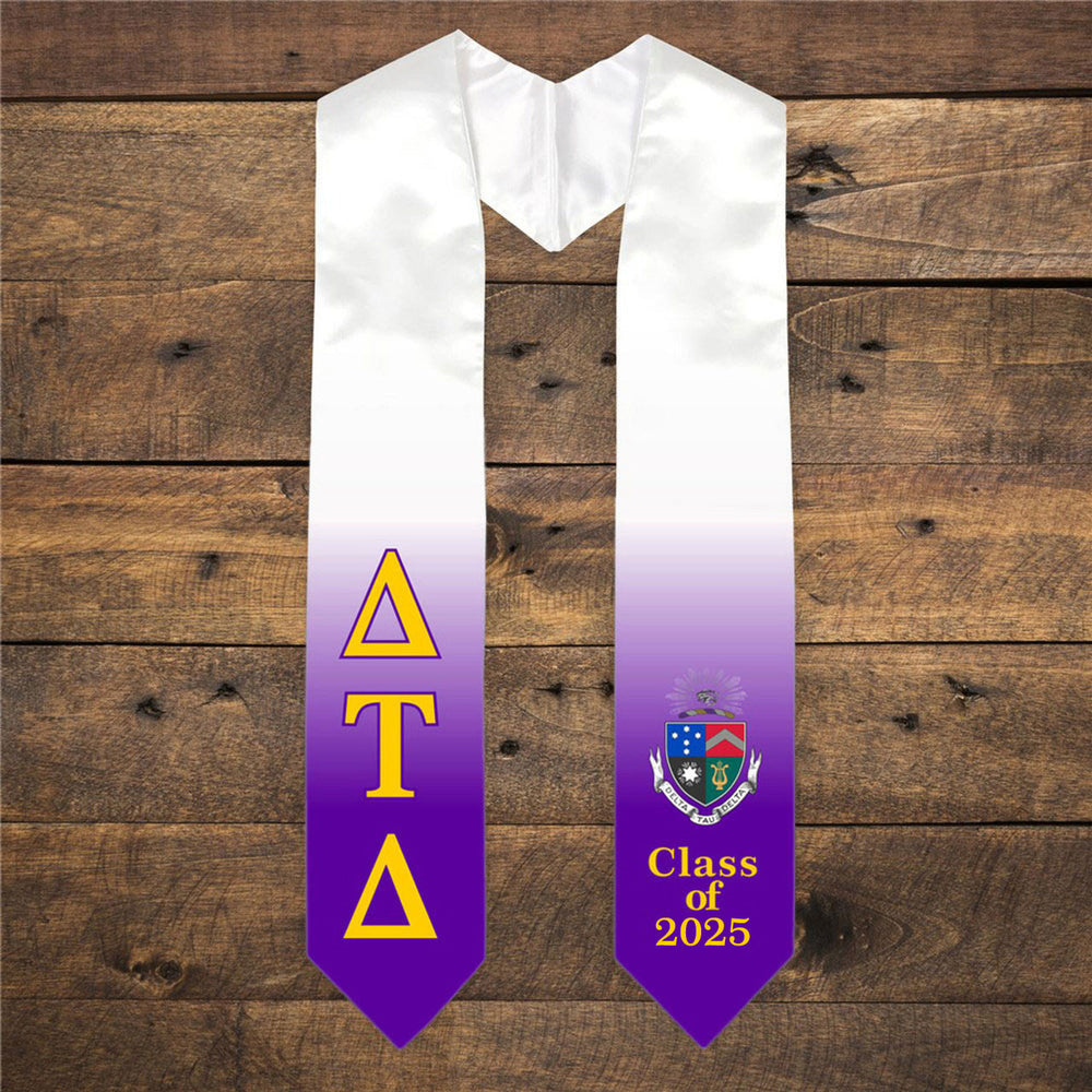 Delta Tau Delta Extra Fancy Greek Class Of Graduation Stole Delta Tau Delta Extra Fancy Greek Class Of  Graduation Stole