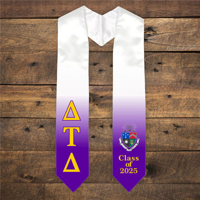 Delta Tau Delta Extra Fancy Greek Class Of Graduation Stole Delta Tau Delta Extra Fancy Greek Class Of  Graduation Stole