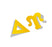 Delta Upsilon Big Greek Letter Window Sticker Decal Delta Upsilon Big Greek Letter Window Sticker Decal