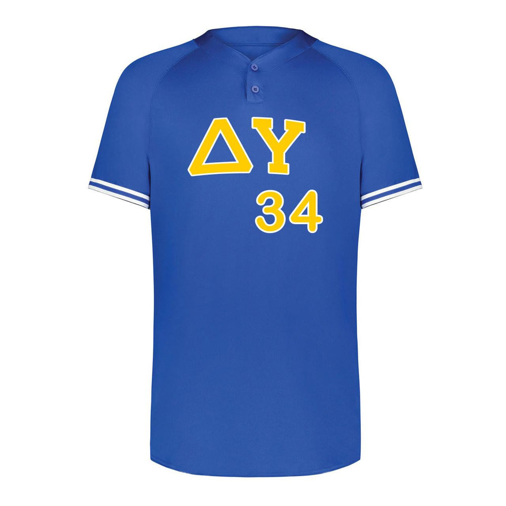 Delta Upsilon Cutter Henley Jersey Delta Upsilon Cutter Henley Jersey