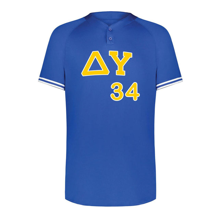 Delta Upsilon Cutter Henley Jersey Delta Upsilon Cutter Henley Jersey