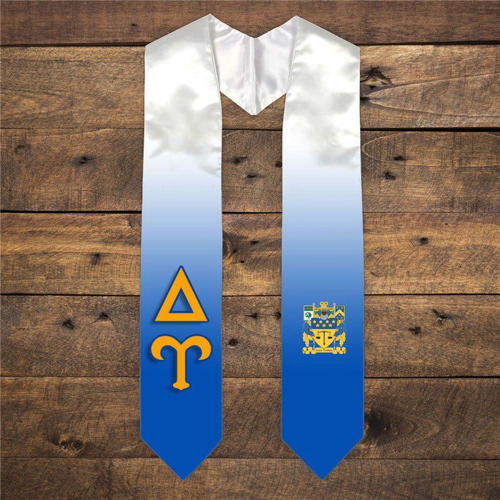 Delta Upsilon Extra Fancy Simple Greek Graduation Stole W Crest Delta Upsilon Extra Fancy Simple Greek Graduation Stole W Crest